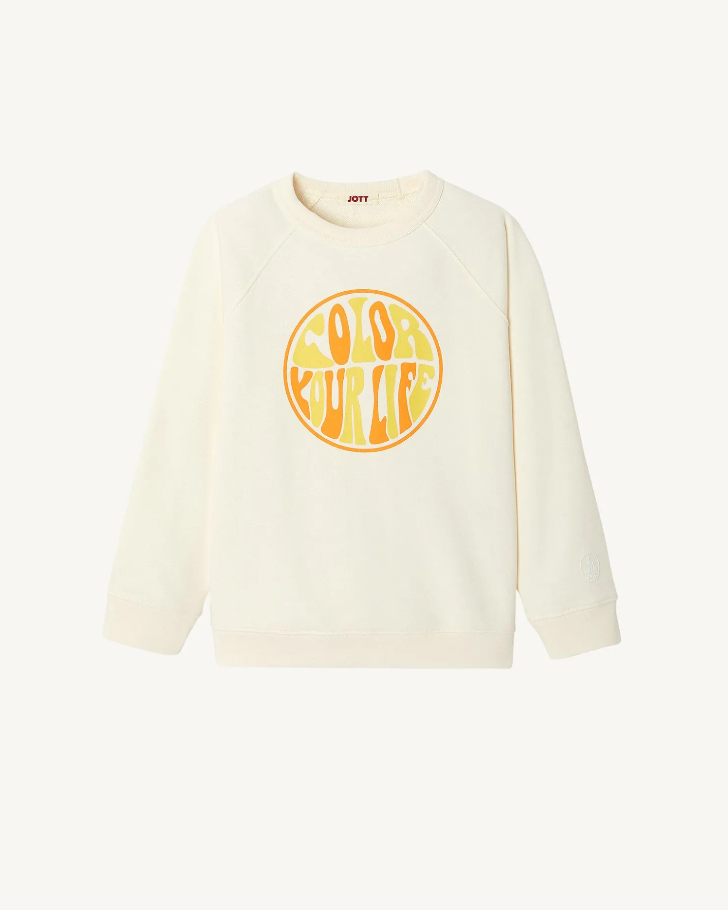 JOTT Ecru Organic Cotton Sweatshirt Catalan Child 895 Off-White Discount