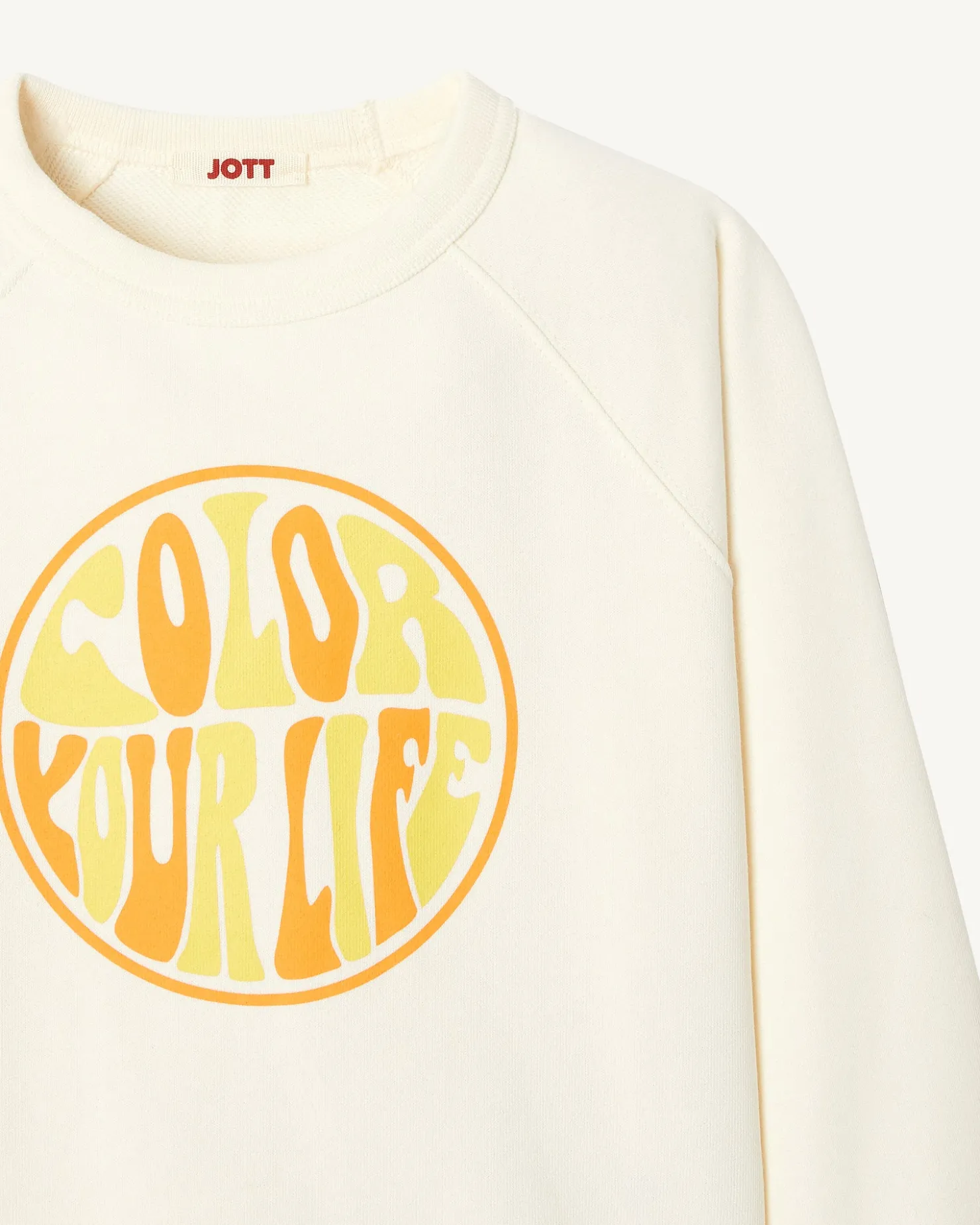 JOTT Ecru Organic Cotton Sweatshirt Catalan Child 895 Off-White Discount
