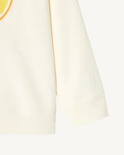 JOTT Ecru Organic Cotton Sweatshirt Catalan Child 895 Off-White Discount