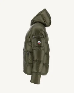 JOTT Extreme Cold Army Java Hooded Down Jacket 255 Army Best