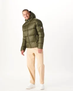 JOTT Extreme Cold Army Java Hooded Down Jacket 255 Army Best