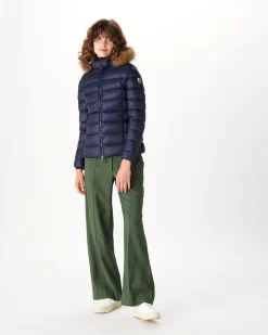 JOTT Extreme Cold Marine Luxe Hooded Down Jacket 104 Marine New