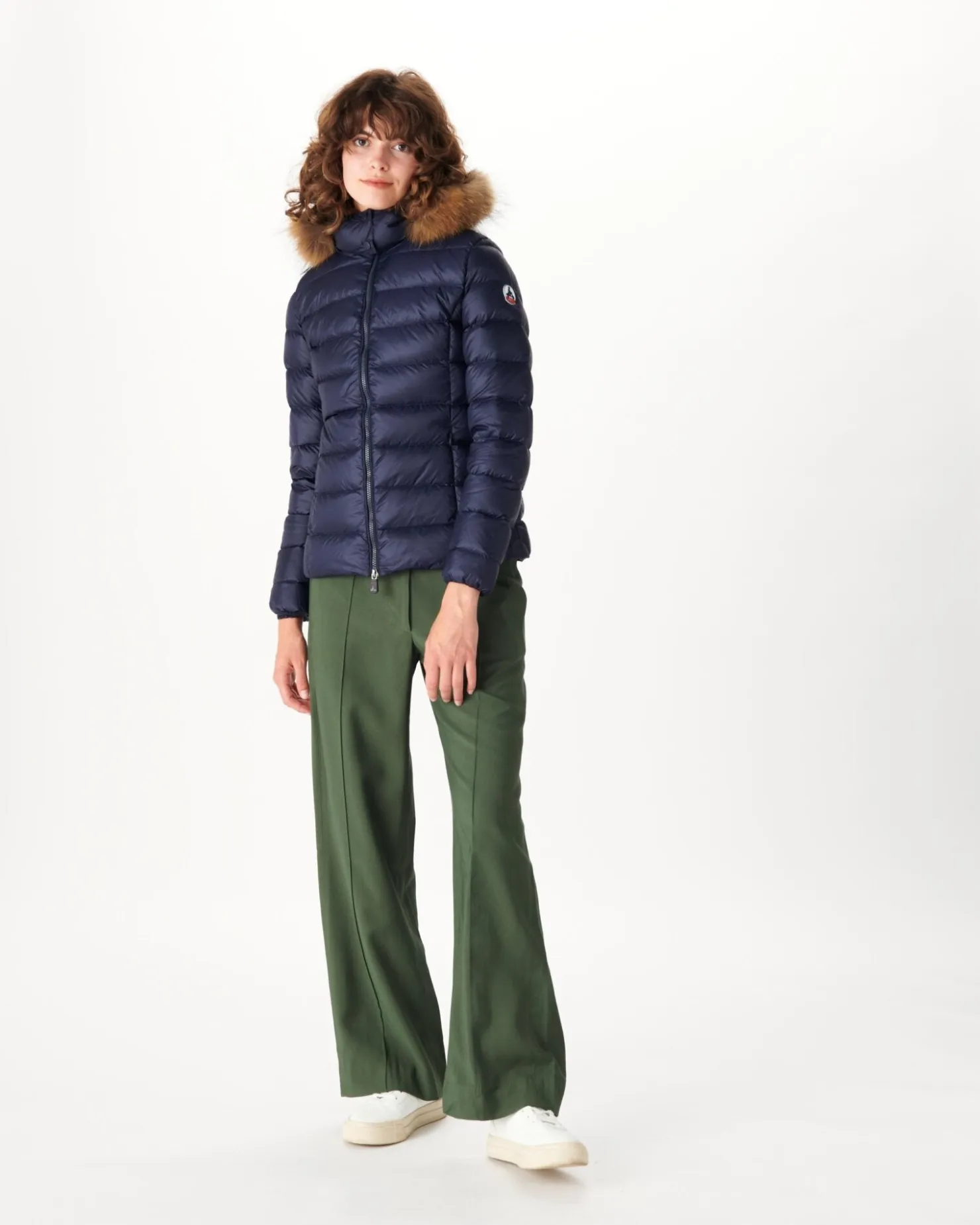 JOTT Extreme Cold Marine Luxe Hooded Down Jacket 104 Marine New