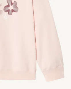 JOTT Floral Sweatshirt In Organic Cotton Light Pink Medina 463 Soft Pink Cheap