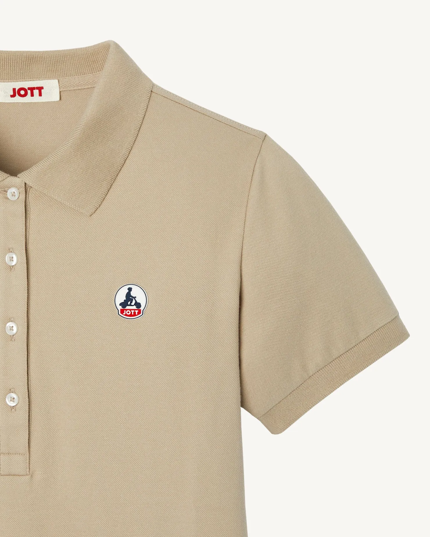 JOTT Franca Beige Polo Shirt 804 Beige Flash Sale
