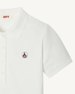 JOTT Franca White Polo Shirt 901 White Sale