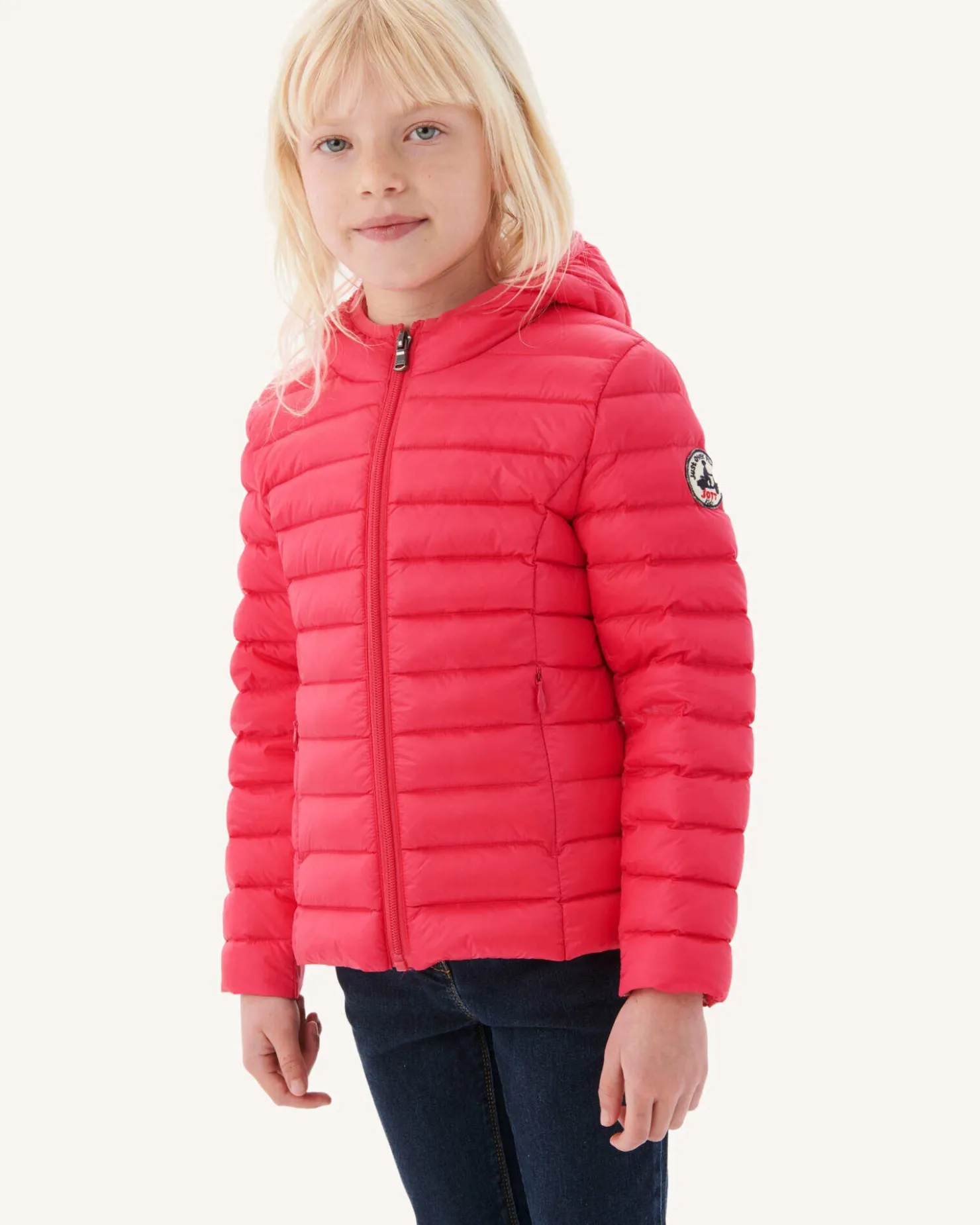 JOTT Fuchsia Carla Children'S Lightweight Hooded Down Jacket 408 Fushia Online