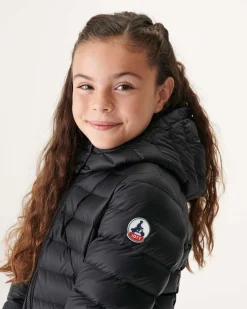 JOTT Grand Cold Children'S Hooded Down Jacket Black Opal 999 Black Clearance