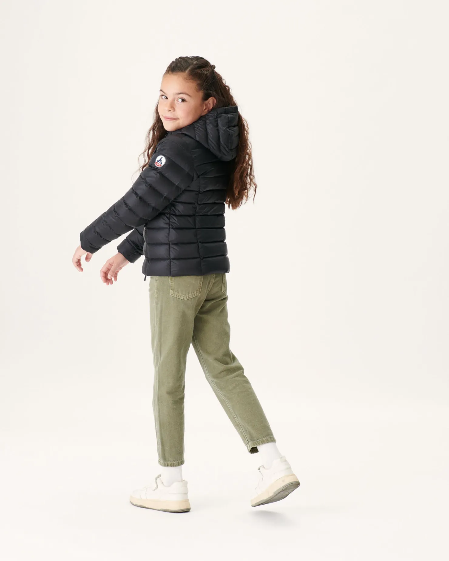 JOTT Grand Cold Children'S Hooded Down Jacket Black Opal 999 Black Clearance