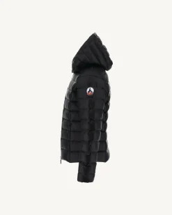 JOTT Grand Cold Children'S Hooded Down Jacket Black Opal 999 Black Clearance