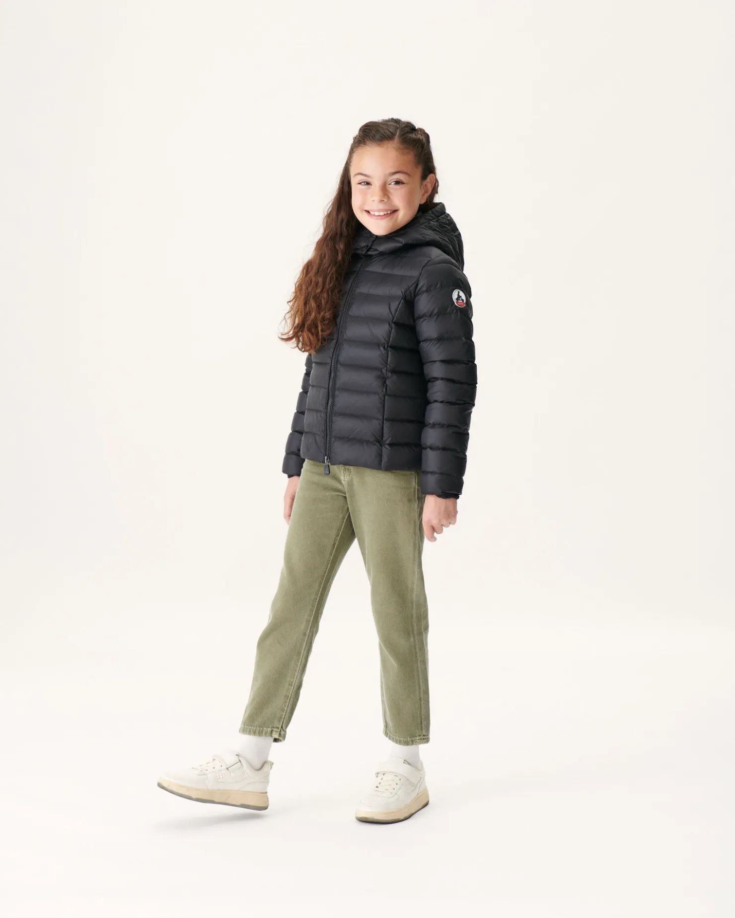 JOTT Grand Cold Children'S Hooded Down Jacket Black Opal 999 Black Clearance
