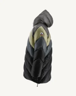 JOTT Grand Cold Combo Hooded Down Jacket Sage Blaze 8300 Sage Combo Flash Sale