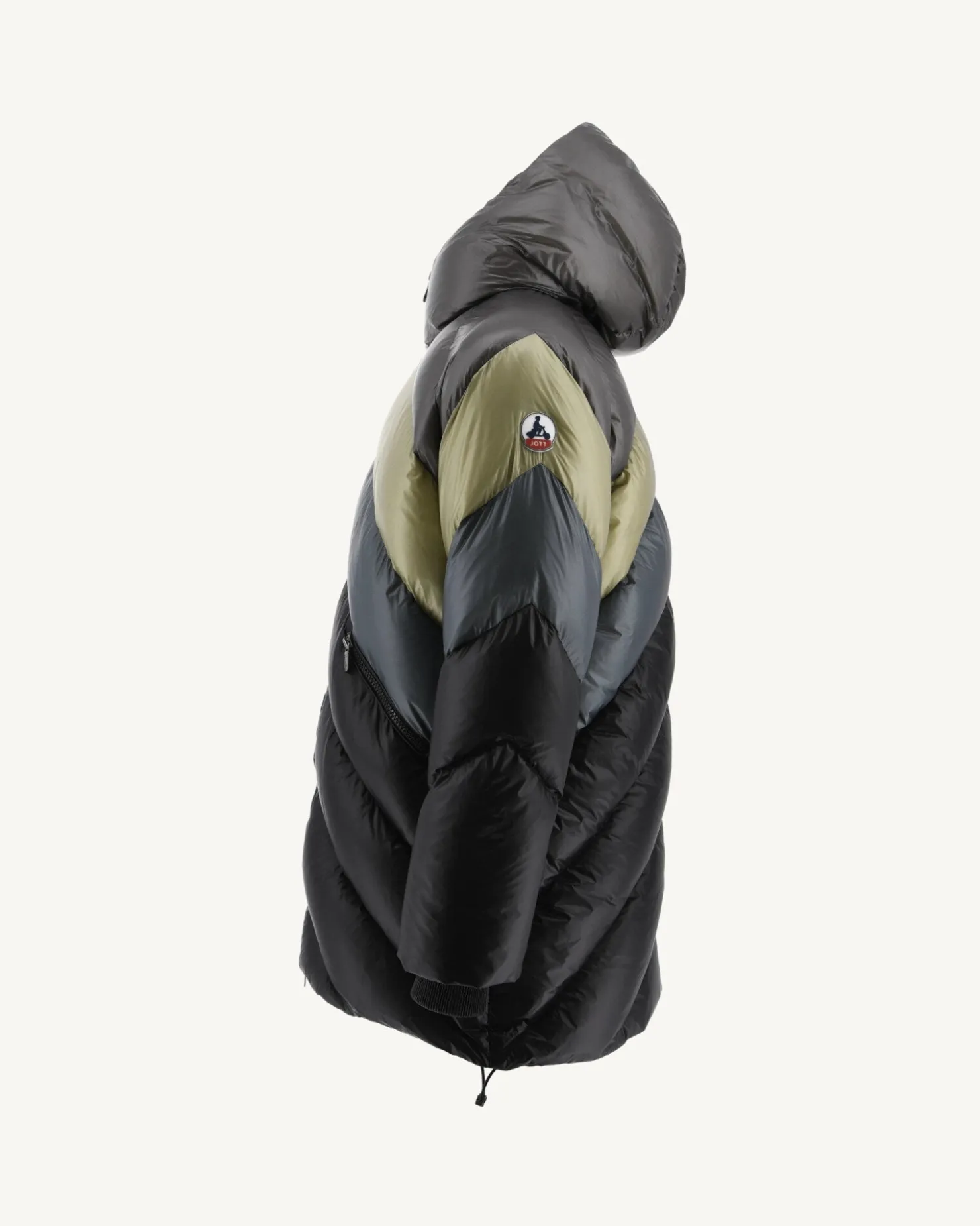 JOTT Grand Cold Combo Hooded Down Jacket Sage Blaze 8300 Sage Combo Flash Sale