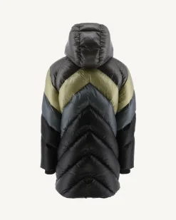 JOTT Grand Cold Combo Hooded Down Jacket Sage Blaze 8300 Sage Combo Flash Sale