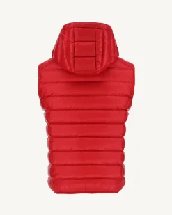 JOTT Grand Cold Sleeveless Down Jacket Red Silver 300 Red Sale