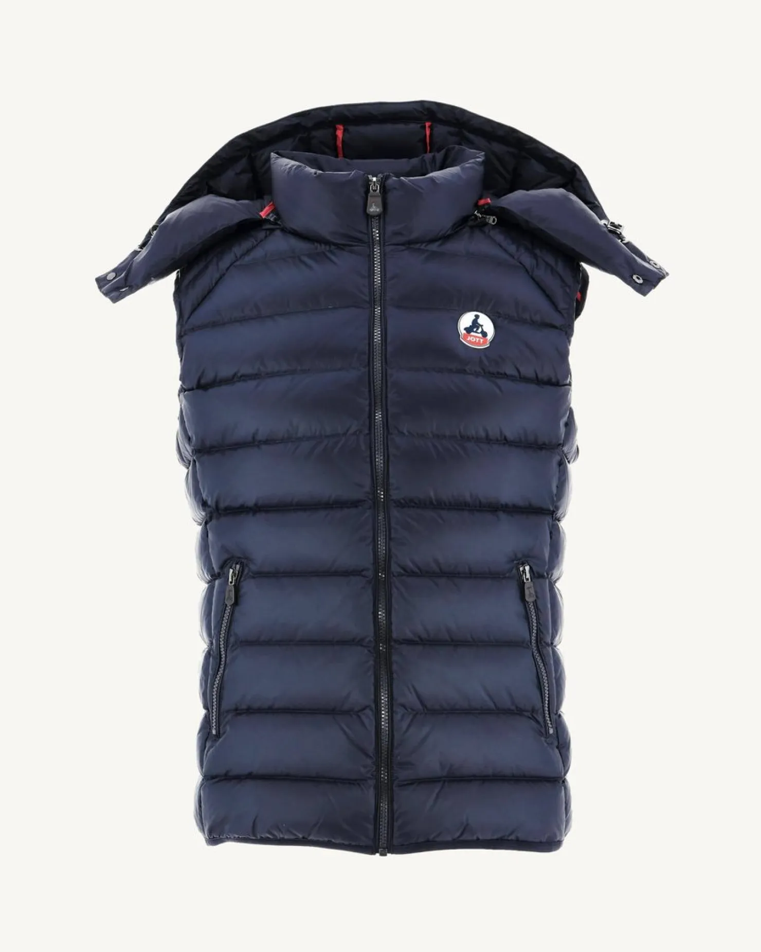 JOTT Grand Cold Sleeveless Down Jacket Navy Silver 104 Marine New