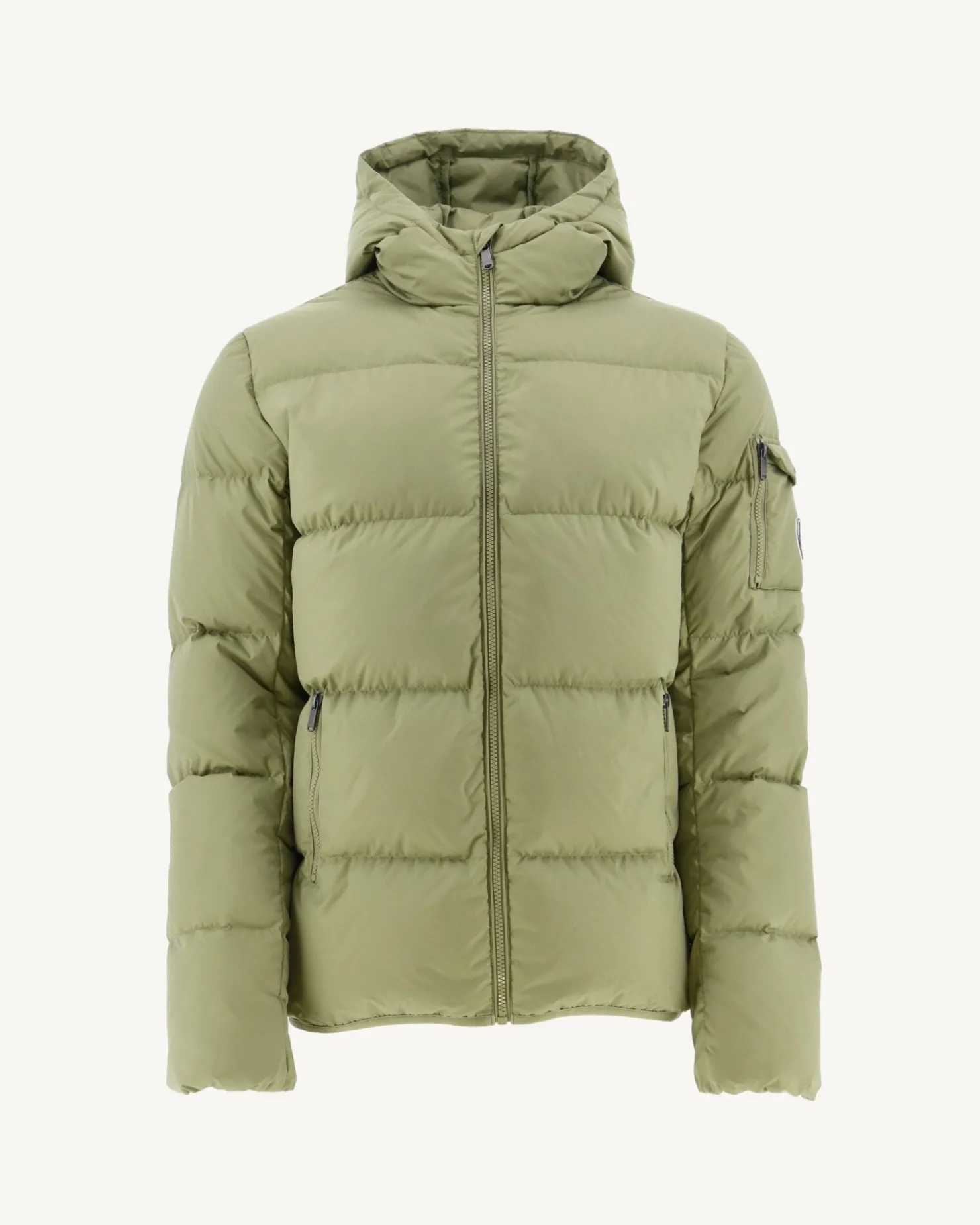 JOTT Great Cold Hooded Down Jacket Light Khaki Toledo 247 Bush Clearance