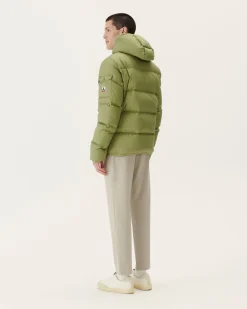 JOTT Great Cold Hooded Down Jacket Light Khaki Toledo 247 Bush Clearance