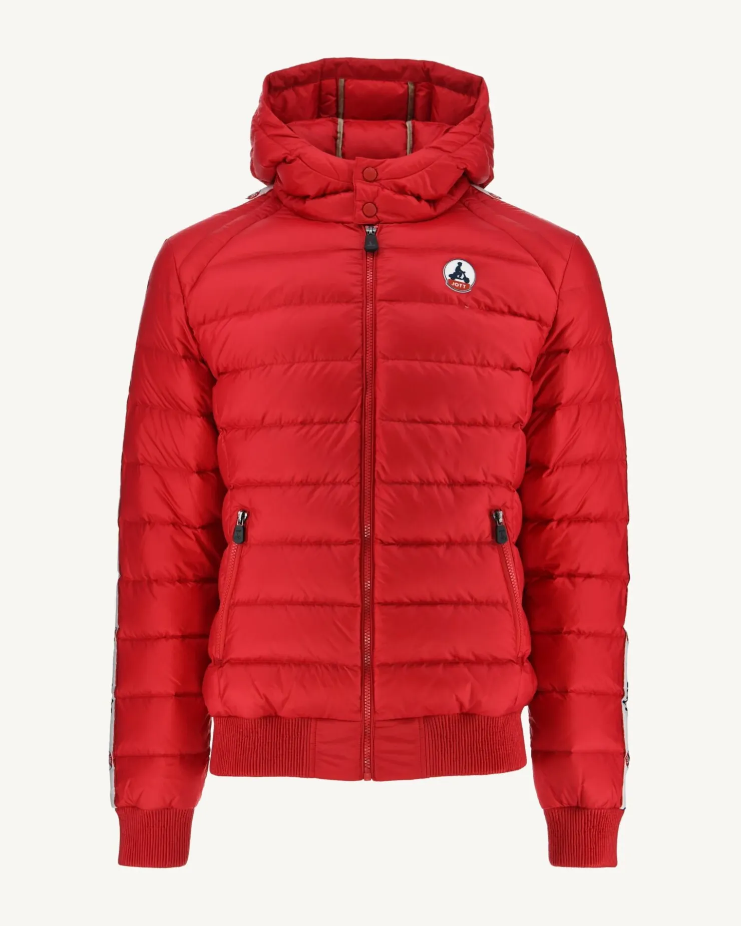 JOTT Great Cold Hooded Down Jacket Red Ankara 300 Red Fashion