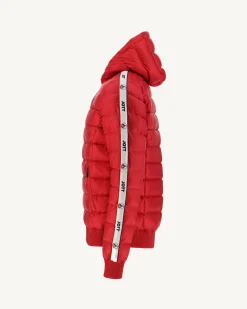 JOTT Great Cold Hooded Down Jacket Red Ankara 300 Red Fashion