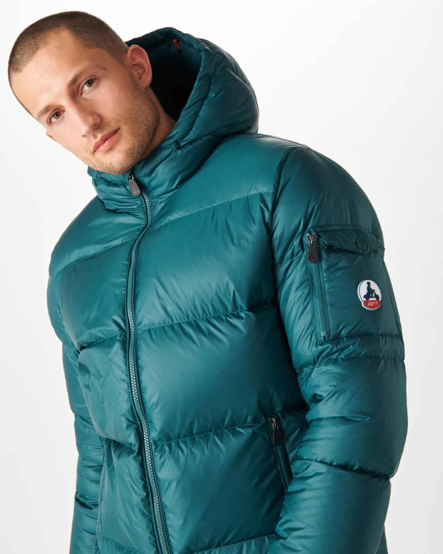 JOTT Great Cold Hooded Down Jacket Dark Green Java 203 Dark Green Best Sale