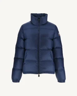 JOTT Great Cold Quilted Down Jacket Deep Blue Cardiff 124 Abyss Blue Hot