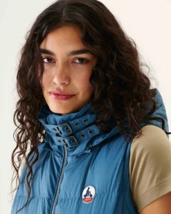 JOTT Great Cold Sleeveless Down Jacket Sevilla Blue Jeans 140 Blue Jeans Cheap