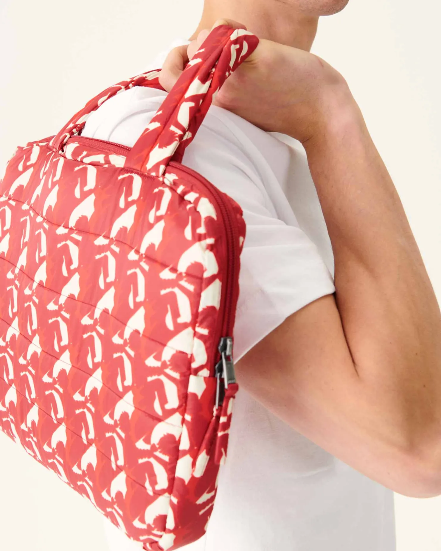 JOTT Hateya Bright Red Monogram Laptop Sleeve 3181 Monogram Fire Red Store