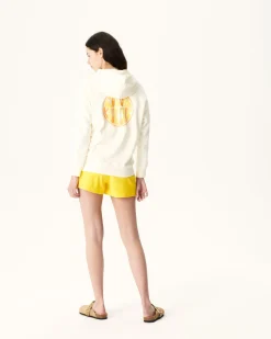 JOTT Hooded Fleece Sweatshirt Ecru Monteria 895 Off-White Clearance