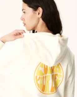 JOTT Hooded Fleece Sweatshirt Ecru Monteria 895 Off-White Clearance