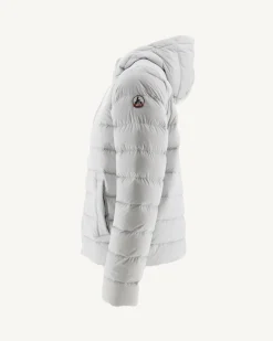 JOTT Hooded Puffer Jacket Light Gray Jorge 532 Soft Gray Outlet
