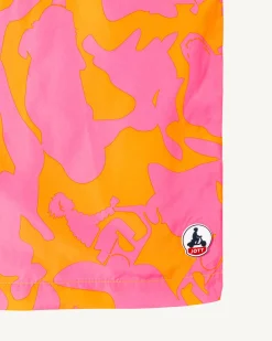 JOTT Intense Pink/Apricot Biarritz Camo Swim Shorts 4572 Camo Wild Pink / Apricot Best