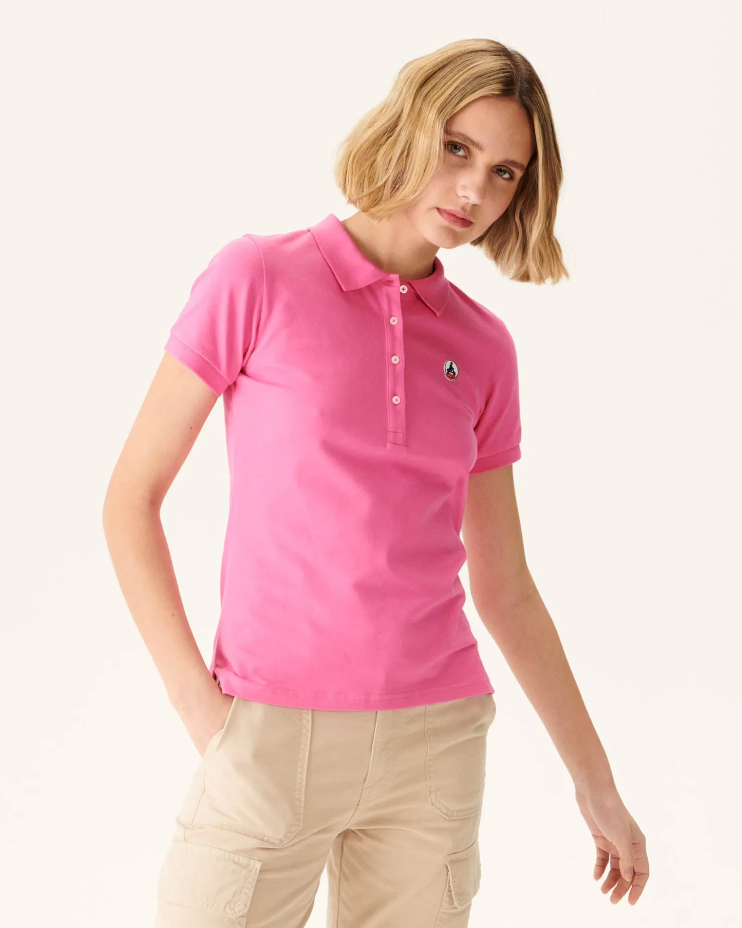 JOTT Intense Pink Franca Polo Shirt 457 Wild Pink Flash Sale