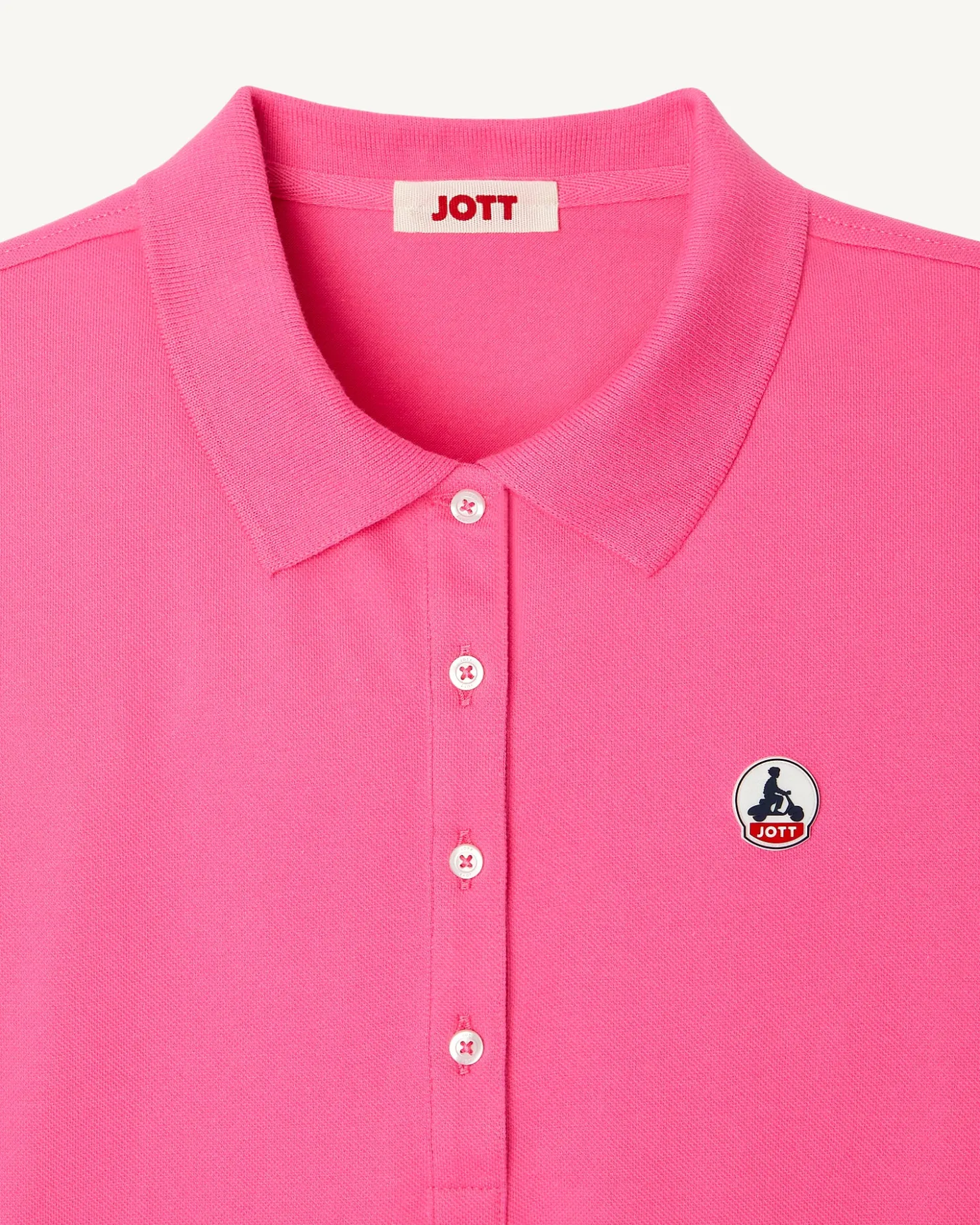 JOTT Intense Pink Franca Polo Shirt 457 Wild Pink Flash Sale