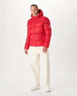 JOTT Java Red Great Cold Hooded Down Jacket 300 Red Fashion