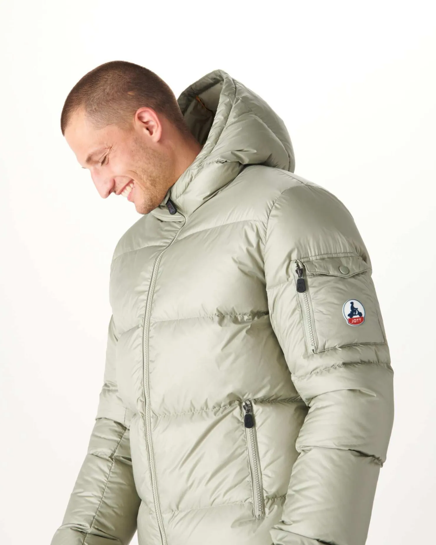 JOTT Java Sage Great Cold Hooded Down Jacket 826 Sage Flash Sale