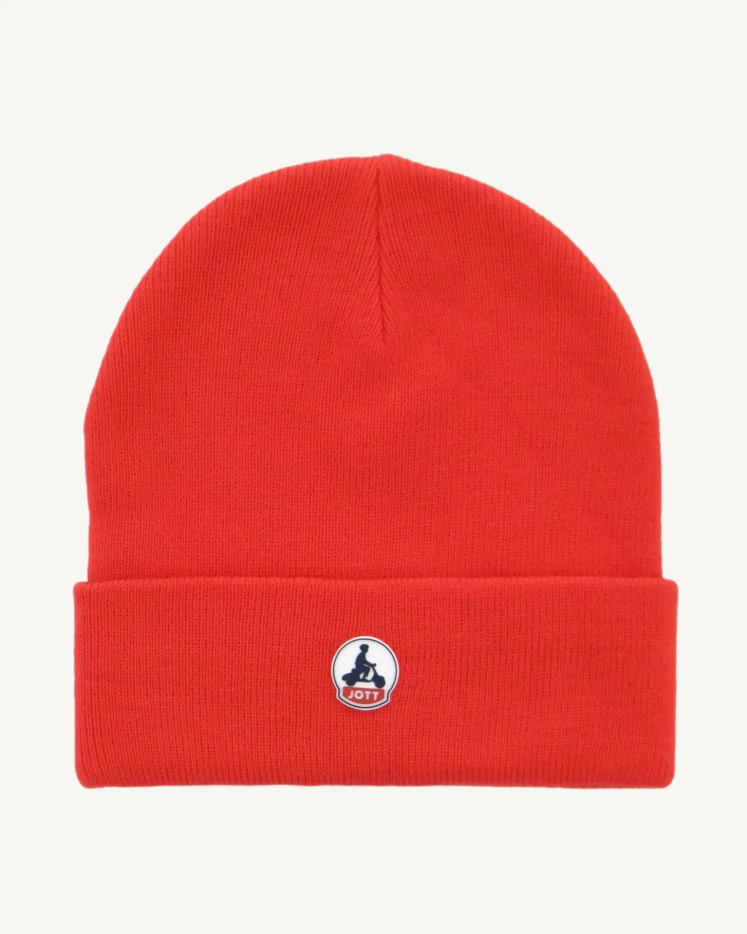 JOTT Jim Bright Red Beanie 318 Fire Red New