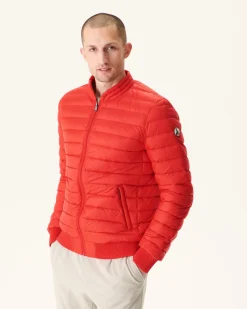 JOTT Jordan Bright Red Lightweight Puffer Jacket 318 Fire Red New