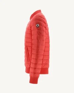 JOTT Jordan Bright Red Lightweight Puffer Jacket 318 Fire Red New