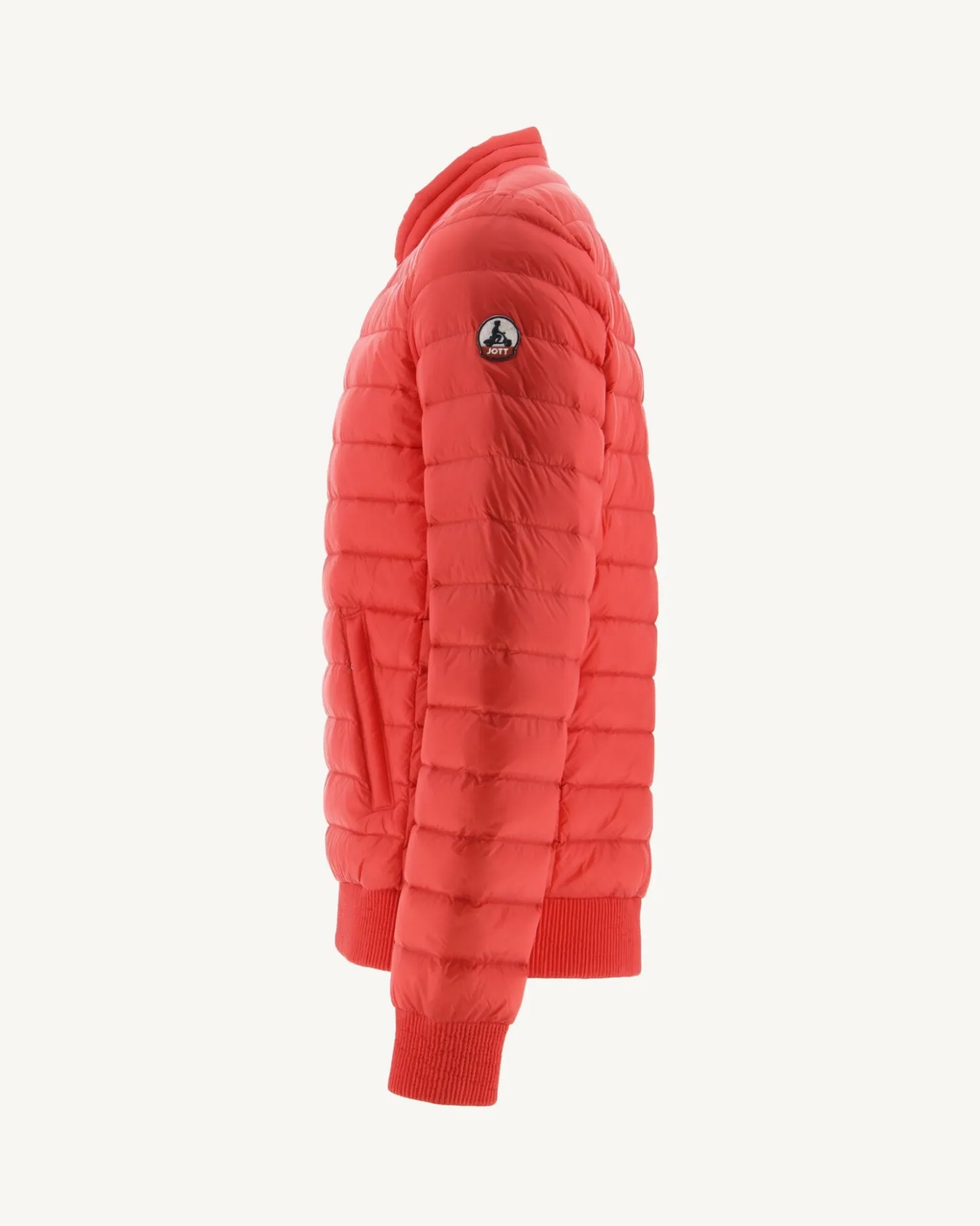 JOTT Jordan Bright Red Lightweight Puffer Jacket 318 Fire Red New