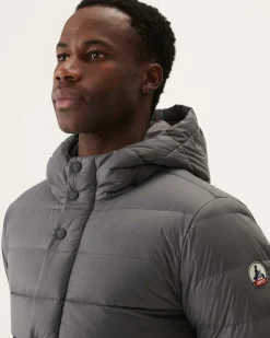 JOTT Jorge Charcoal Hooded Puffer Jacket 504 Anthracite Outlet
