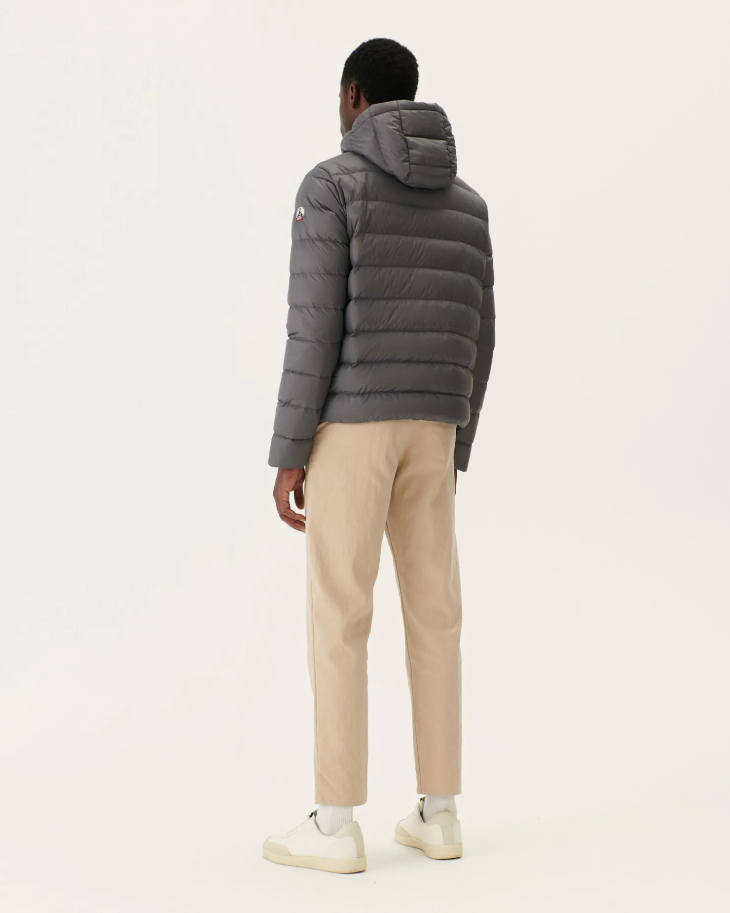 JOTT Jorge Charcoal Hooded Puffer Jacket 504 Anthracite Outlet