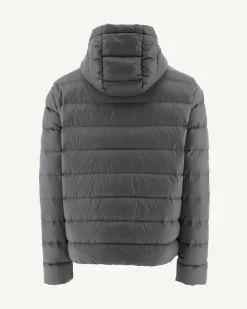 JOTT Jorge Charcoal Hooded Puffer Jacket 504 Anthracite Outlet