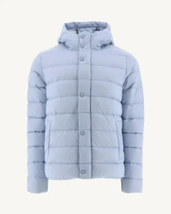 JOTT Jorge Hooded Puffer Jacket Light Blue 180 Soft Blue Discount