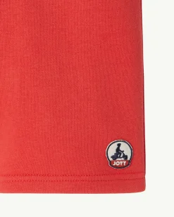 JOTT Kids Pereira Bright Red Organic Cotton Shorts 318 Fire Red Shop