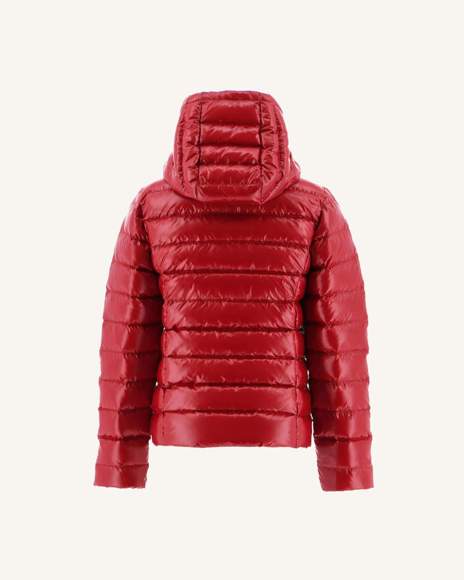 JOTT Lacquered Hooded Down Jacket For Children Grand Froid Opal Red 300 Red Flash Sale