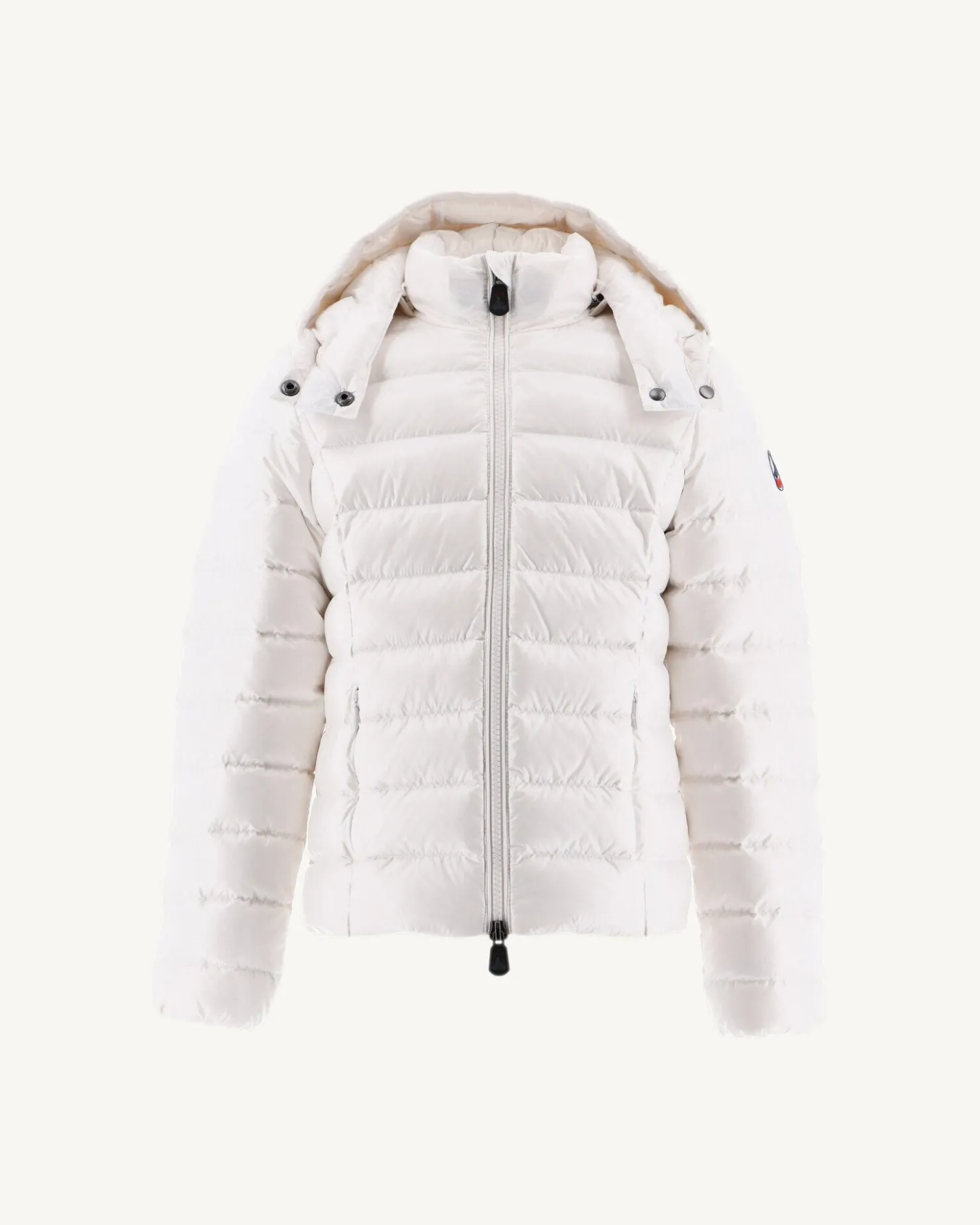 JOTT Lacquered Hooded Down Jacket For Children Grand Froid White Opal 901 White Cheap