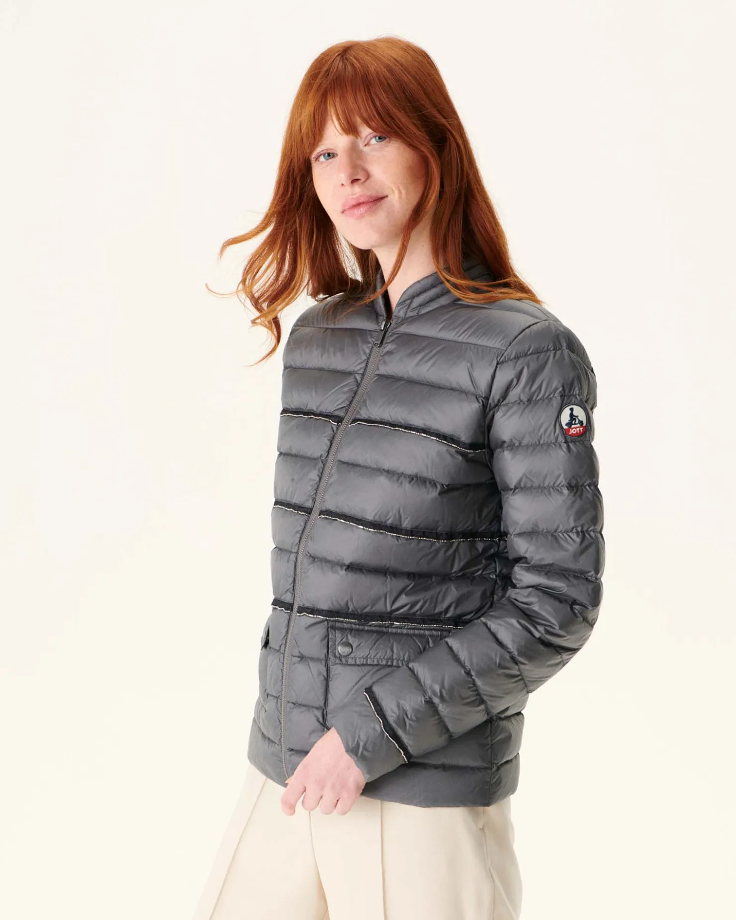 JOTT Light Anthracite Andorra Short Jacket 504 Anthracite Shop