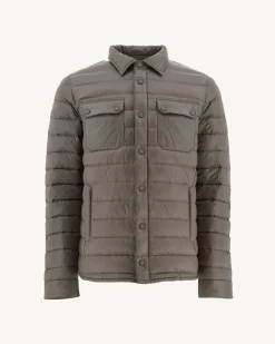 JOTT Light Down Jacket With Shirt Collar Taupe Cris 808 Mole Sale
