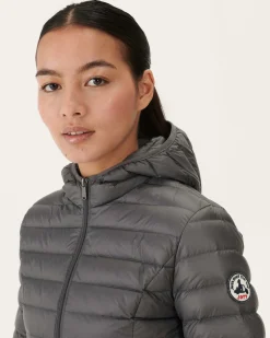 JOTT Light Hooded Down Jacket Anthracite Cloe 504 Anthracite Clearance